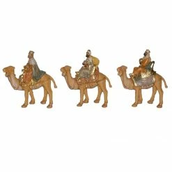 The Christmas Palace 5" SET OF 3 CAMELS Nativity & Stables