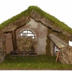 The Christmas Palace 20"X8"X12.5" ITALIAN STABLE Nativity & Stables