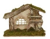 The Christmas Palace 12"X7"X9" ITALIAN STABLE Nativity & Stables