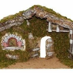 The Christmas Palace 20"X8"X12.5" ITALIAN STABLE Nativity & Stables