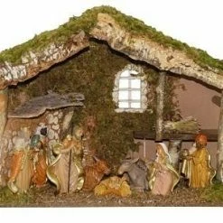 The Christmas Palace Nativity & Stables 20" STABLE INCLUDES 8 FIGURINES