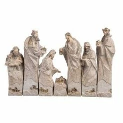 The Christmas Palace 13" PILLAR NATIVITY SET OF 7