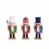 The Christmas Palace 9" SHORT STACK NUTCRACKER ASSORTED SET OF 3