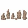 The Christmas Palace Nativity & Stables 8" GOLD SHIMMER NATIVITY SET OF 6