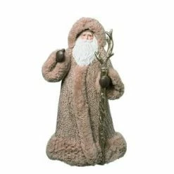 The Christmas Palace Santas 18" COZY SANTA WITH FIG STAFF