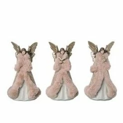 The Christmas Palace Angels & Toppers 11" COZY ELEGANT ANGEL ASSORTED SET OF 3