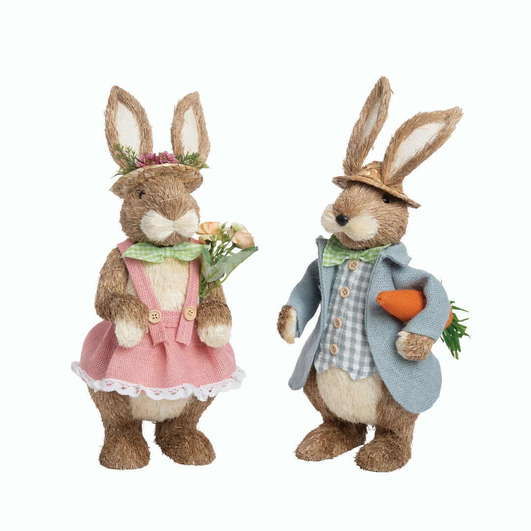 Cheap π The π Christmas Palace 17" SISAL EASTER GARDEN BUNNY ASSORTED SET OF 2 π 2 The Christmas Palace 17" SISAL EASTER GARDEN BUNNY ASSORTED SET OF 2