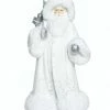 The Christmas Palace Santas 17" WHITE GLAMOUR SANTA