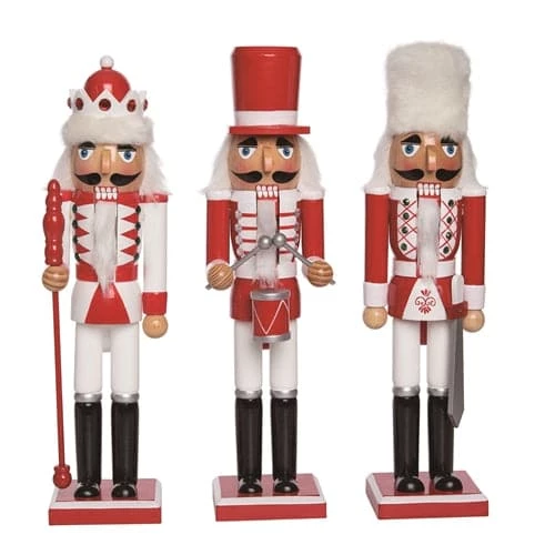 Wholesale π€© The π Christmas Palace Nutcrackers 15" RED & WHITE NUTCRACKER ASSORTED SET OF 3 π€© 1 The Christmas Palace Nutcrackers 15" RED & WHITE NUTCRACKER ASSORTED SET OF 3