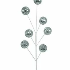 The Christmas Palace 24" DISCO BALL MIRROR PICK SET OF 12