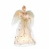 The Christmas Palace 16" IVORY & GOLD ANGEL TREE TOPPER Angels & Toppers