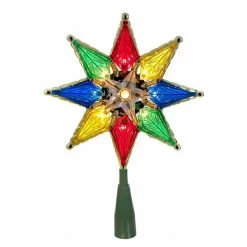 The Christmas Palace 8" TREE TOPPER MULTI COLOR STAR WITH 10 LIGHTS