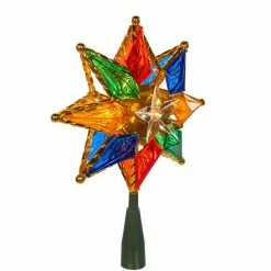 The Christmas Palace 8" TREE TOPPER MULTI COLOR STAR WITH 10 LIGHTS