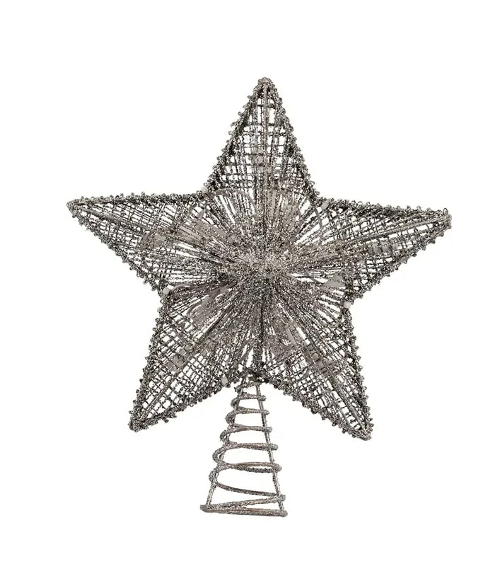 Brand new π₯° The π Christmas Palace 10" TREE TOPPER SILVER STAR WITH 20 LIGHTS π 2 The Christmas Palace 10" TREE TOPPER SILVER STAR WITH 20 LIGHTS
