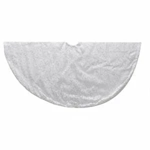 Brand new π€© The β Christmas Palace 48" SILVER GLITTER SWIRL TREE π SKIRT π 1 The Christmas Palace 48" SILVER GLITTER SWIRL TREE SKIRT