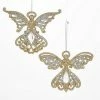The Christmas Palace Christmas Ornaments 4" CHAMPAGNE ANGEL ORNAMENT ASSORTED SET OF 12