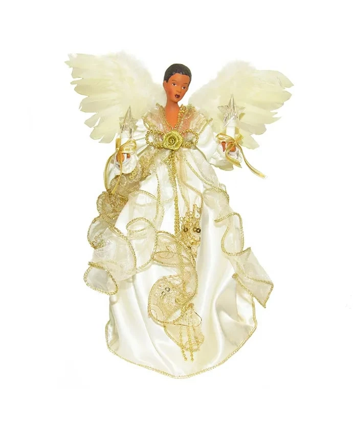 Promo π The β Christmas Palace Angels & Toppers 12" GOLD ANGEL TREE TOPPER WITH 10 LIGHTS π 1 The Christmas Palace Angels & Toppers 12" GOLD ANGEL TREE TOPPER WITH 10 LIGHTS