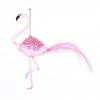 The Christmas Palace 6" PINK DECO FLAMINGO ORNAMENT SET OF 12