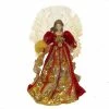 The Christmas Palace Angels & Toppers 18" RED & GOLD FIBER OPTIC ANGEL TREE TOPPER