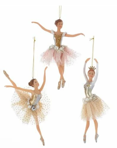 Promo π The π Christmas Palace π Christmas Ornaments 7" PINK & GOLD BALLERINA ORNAMENT SET OF 3 π― 1 The Christmas Palace Christmas Ornaments 7" PINK & GOLD BALLERINA ORNAMENT SET OF 3