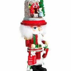 The Christmas Palace Nutcrackers 18" STOCKINGS ON FIREPLACE NUTCRACKER