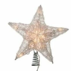 The Christmas Palace 12'' TREE TOPPER STAR WITH 10 LIGHTS Angels & Toppers
