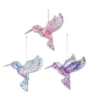 Best Pirce 𧨠The π Christmas Palace 3" IRIDESCENT HUMMINGBIRD ORNAMENT SET OF 12 π Christmas Ornaments π 1 The Christmas Palace 3" IRIDESCENT HUMMINGBIRD ORNAMENT SET OF 12 Christmas Ornaments