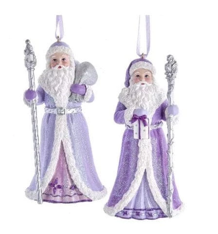 Best deal π The β Christmas Palace 5" ROYAL SPLENDOR PURPLE & SILVER SANTA ORNAMENT SET OF 2 β Christmas Ornaments π 1 The Christmas Palace 5" ROYAL SPLENDOR PURPLE & SILVER SANTA ORNAMENT SET OF 2 Christmas Ornaments
