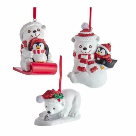 Flash Sale π₯ The π Christmas Palace 4" POLAR BEAR WITH FISH & PENGUIN ORNAMENT SET OF 6 π Christmas Ornaments β¨ 1 The Christmas Palace 4" POLAR BEAR WITH FISH & PENGUIN ORNAMENT SET OF 6 Christmas Ornaments