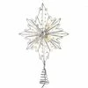 The Christmas Palace 15" SILVER FAIRY STAR TREE TOPPER Angels & Toppers