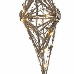 The Christmas Palace 15" SILVER FAIRY STAR TREE TOPPER Angels & Toppers