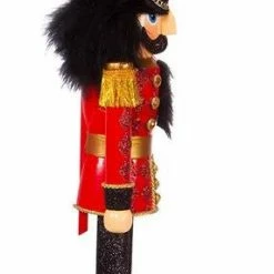 The Christmas Palace 2 FT HOLLYWOOD RED & BLACK ROYAL SOLDIER NUTCRACKER