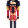 The Christmas Palace 2 FT HOLLYWOOD RED & BLACK ROYAL SOLDIER NUTCRACKER