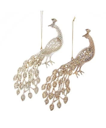 Outlet π The π Christmas Palace 2" GOLD PEACOCK ORNAMENT SET OF 12 π 1 The Christmas Palace 2" GOLD PEACOCK ORNAMENT SET OF 12
