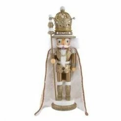 The Christmas Palace 17" GOLD KING NUTCRACKER
