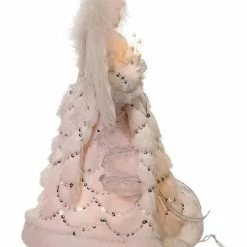 The Christmas Palace 12" WHITE & SILVER ANGEL TREE TOPPER