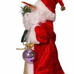 The Christmas Palace 12" FIBER OPTIC LED SANTA TREE TOPPER