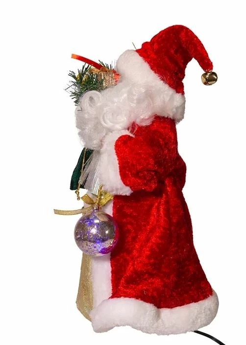 Discount π The π Christmas Palace 12" FIBER OPTIC LED SANTA TREE TOPPER π 2 The Christmas Palace 12" FIBER OPTIC LED SANTA TREE TOPPER