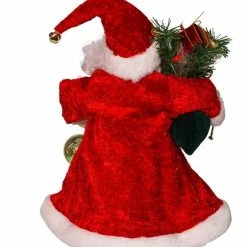 Discount π The π Christmas Palace 12" FIBER OPTIC LED SANTA TREE TOPPER π 6 The Christmas Palace 12