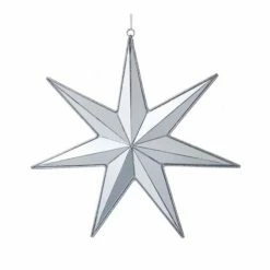 The Christmas Palace 10" MIRROR STAR ORNAMENT SET OF 2 Christmas Ornaments