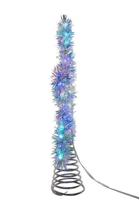 Budget π The π Christmas Palace Angels & Toppers 12" RGB LED SILVER TINSEL STAR TREE TOPPER π 2 The Christmas Palace Angels & Toppers 12" RGB LED SILVER TINSEL STAR TREE TOPPER