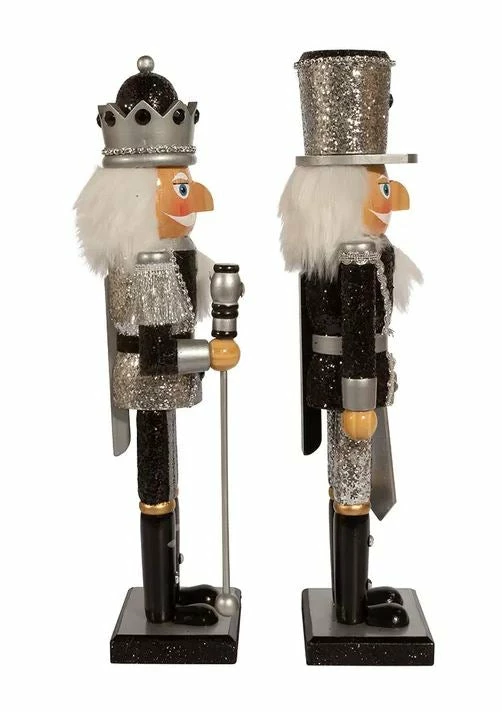 Best reviews of π The π Christmas Palace 15" BLACK & SILVER NUTCRACKER SET OF 2 π 2 The Christmas Palace 15" BLACK & SILVER NUTCRACKER SET OF 2