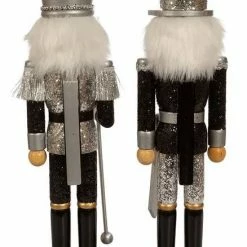 Best reviews of π The π Christmas Palace 15" BLACK & SILVER NUTCRACKER SET OF 2 π 6 The Christmas Palace 15