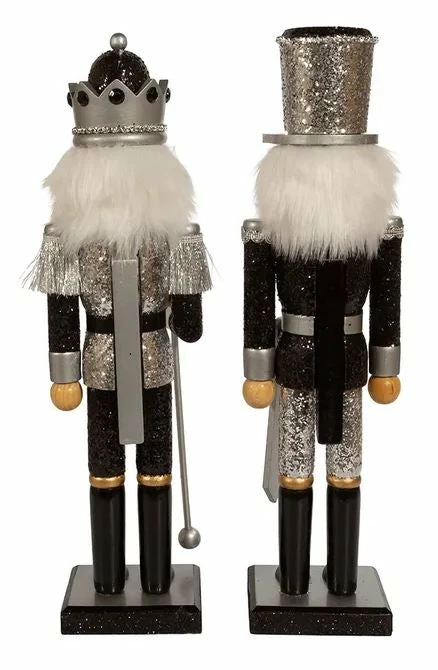 Best reviews of π The π Christmas Palace 15" BLACK & SILVER NUTCRACKER SET OF 2 π 3 The Christmas Palace 15" BLACK & SILVER NUTCRACKER SET OF 2