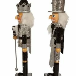 Best reviews of π The π Christmas Palace 15" BLACK & SILVER NUTCRACKER SET OF 2 π 7 The Christmas Palace 15
