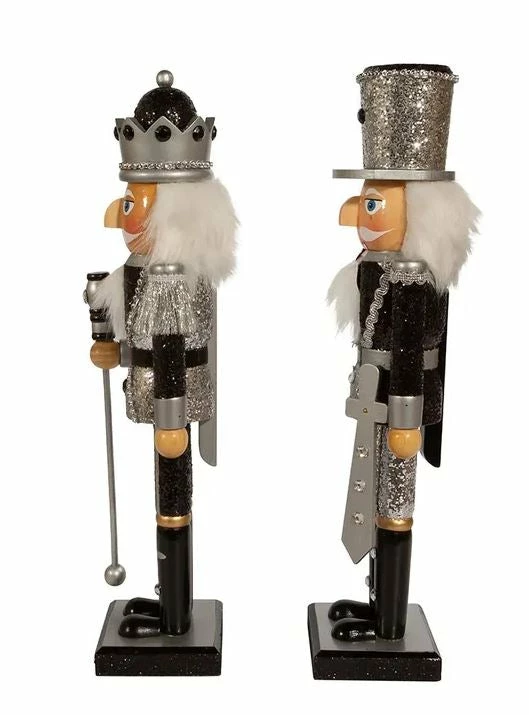 Best reviews of π The π Christmas Palace 15" BLACK & SILVER NUTCRACKER SET OF 2 π 4 The Christmas Palace 15" BLACK & SILVER NUTCRACKER SET OF 2