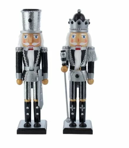Best reviews of π The π Christmas Palace 15" BLACK & SILVER NUTCRACKER SET OF 2 π 1 The Christmas Palace 15" BLACK & SILVER NUTCRACKER SET OF 2