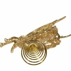 The Christmas Palace Angels & Toppers 9" GOLD GLITTER ANGEL TREE TOPPER