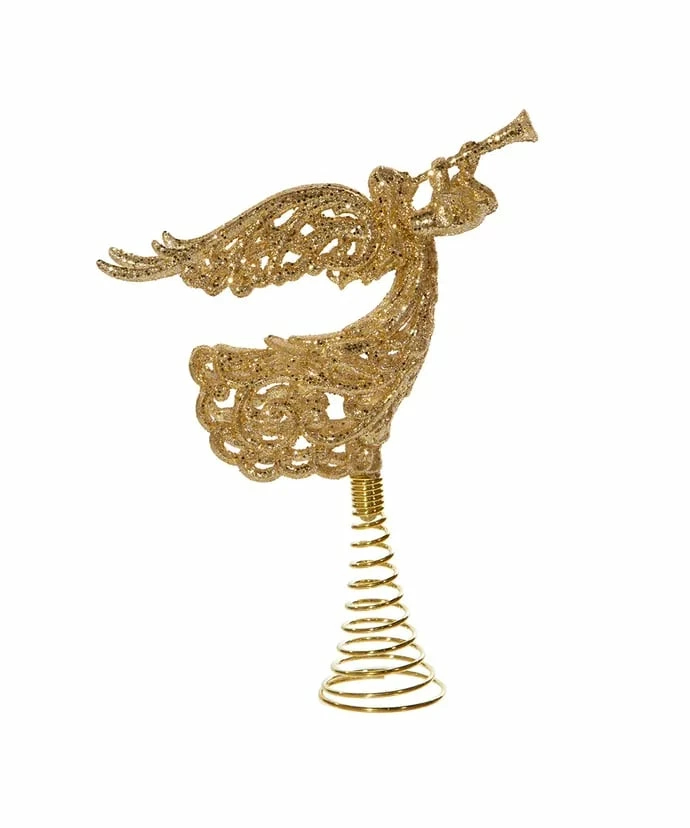 Flash Sale π₯° The π Christmas Palace Angels & Toppers 9" GOLD GLITTER ANGEL TREE TOPPER π 1 The Christmas Palace Angels & Toppers 9" GOLD GLITTER ANGEL TREE TOPPER