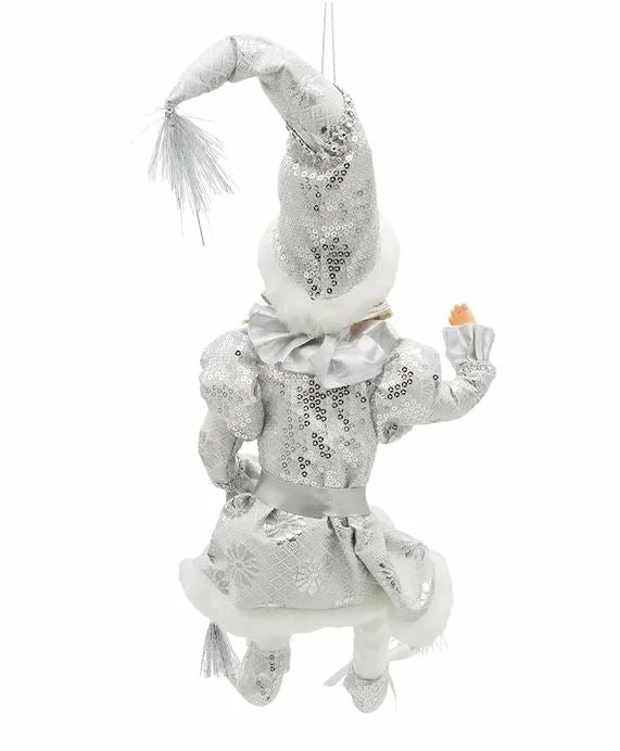 Wholesale π The π Christmas Palace 15" KRINGLE KLAUS SILVER & WHITE ELF ORNAMENT π₯° 3 The Christmas Palace 15" KRINGLE KLAUS SILVER & WHITE ELF ORNAMENT